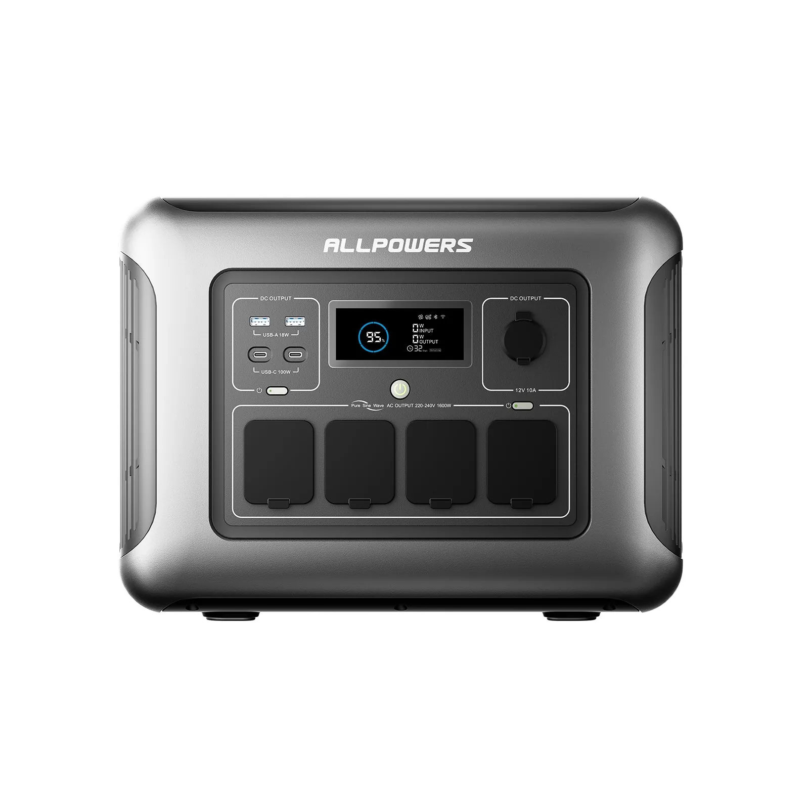 ALLPOWERS R1500 LITE Estación de Energía Portátil 1600W 1056Wh LiFeP04 Batería - R1500 LITE R1500-LITE-EU