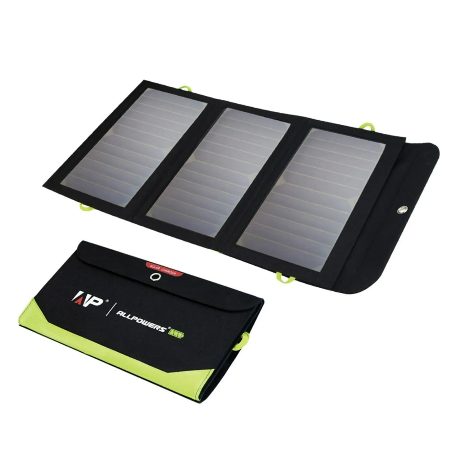 ALLPOWERS SP002 Placa Solar Batería Incorporada de 10000mAh 5V 21W AP-SP-002-BLA