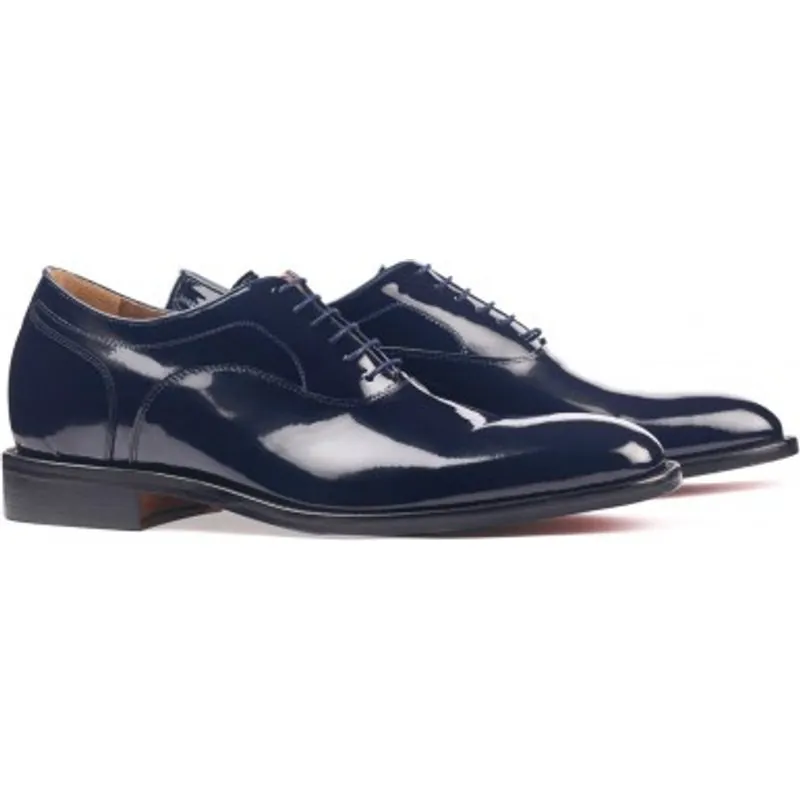 Zapatos con alzas hombre Gianni Garzanero modelo Charol azul ES79