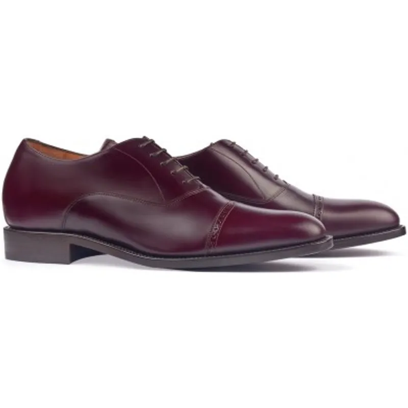 Zapatos con alzas hombre Gianni Garzanero modelo Denver burgundy ES86